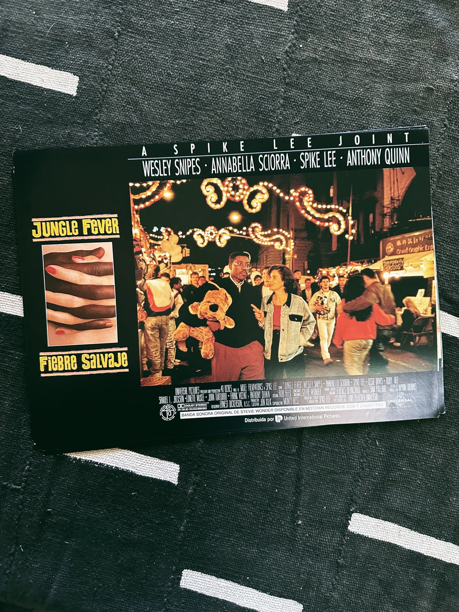 Vintage “Jungle Fever &quot; Promo Lobby Card Prints (Spanish, 1991)