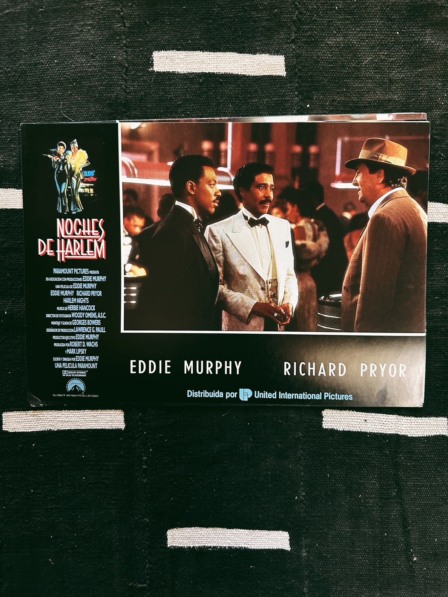 Vintage “Harlem Nights &quot; Promo Lobby Card Prints (Spanish, 1991)