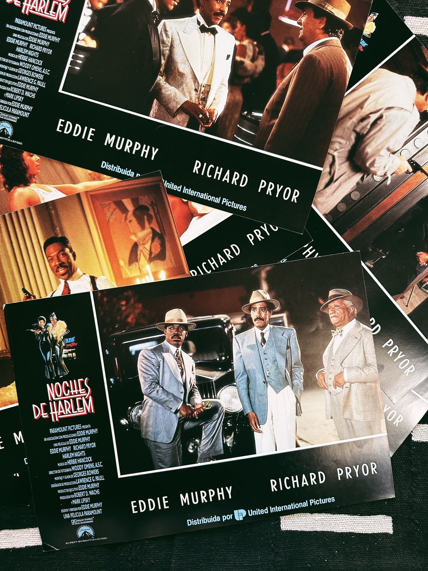 Vintage “Harlem Nights &quot; Promo Lobby Card Prints (Spanish, 1991)