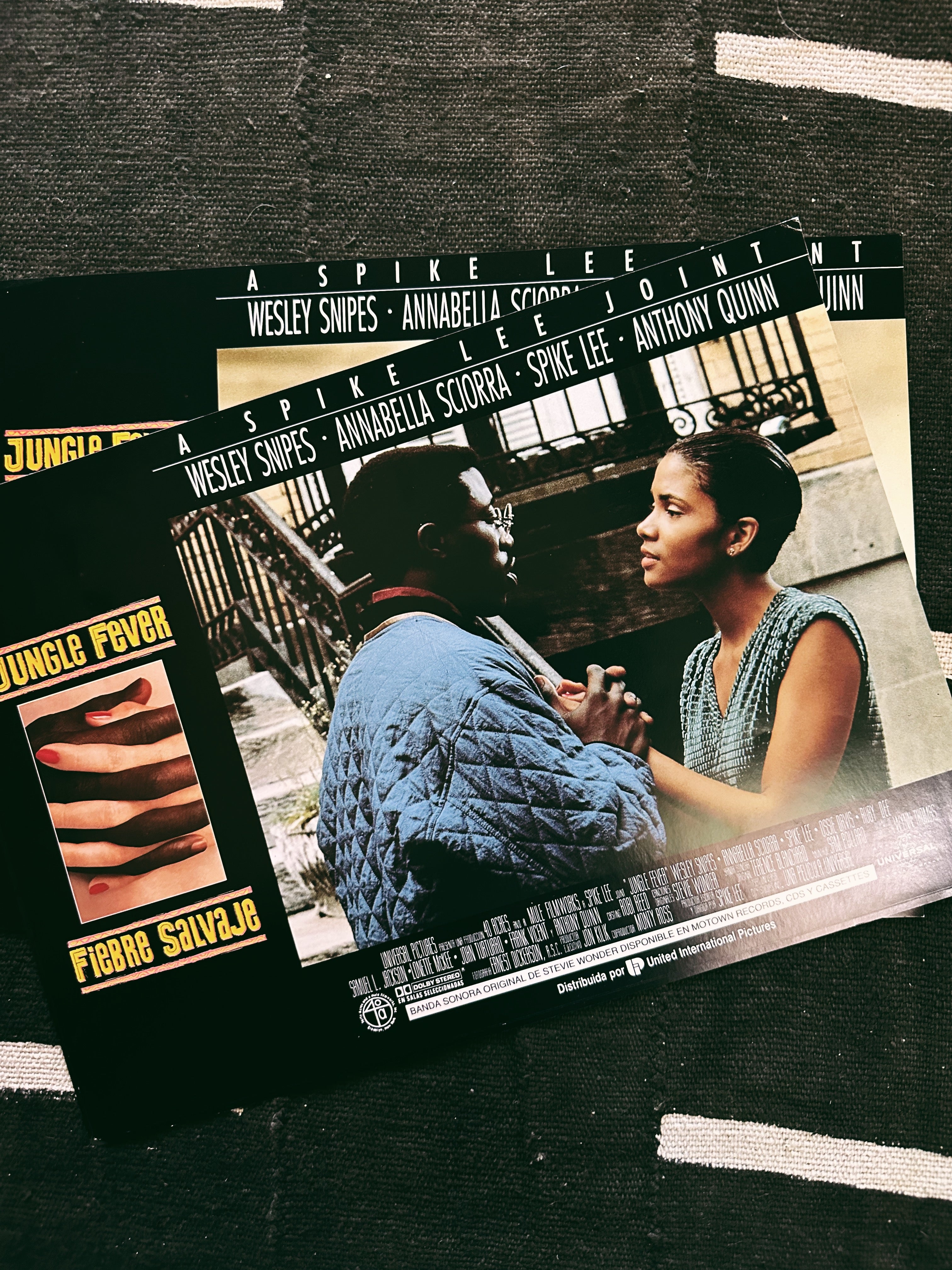 Vintage “Jungle Fever &quot; Promo Lobby Card Prints (Spanish, 1991)