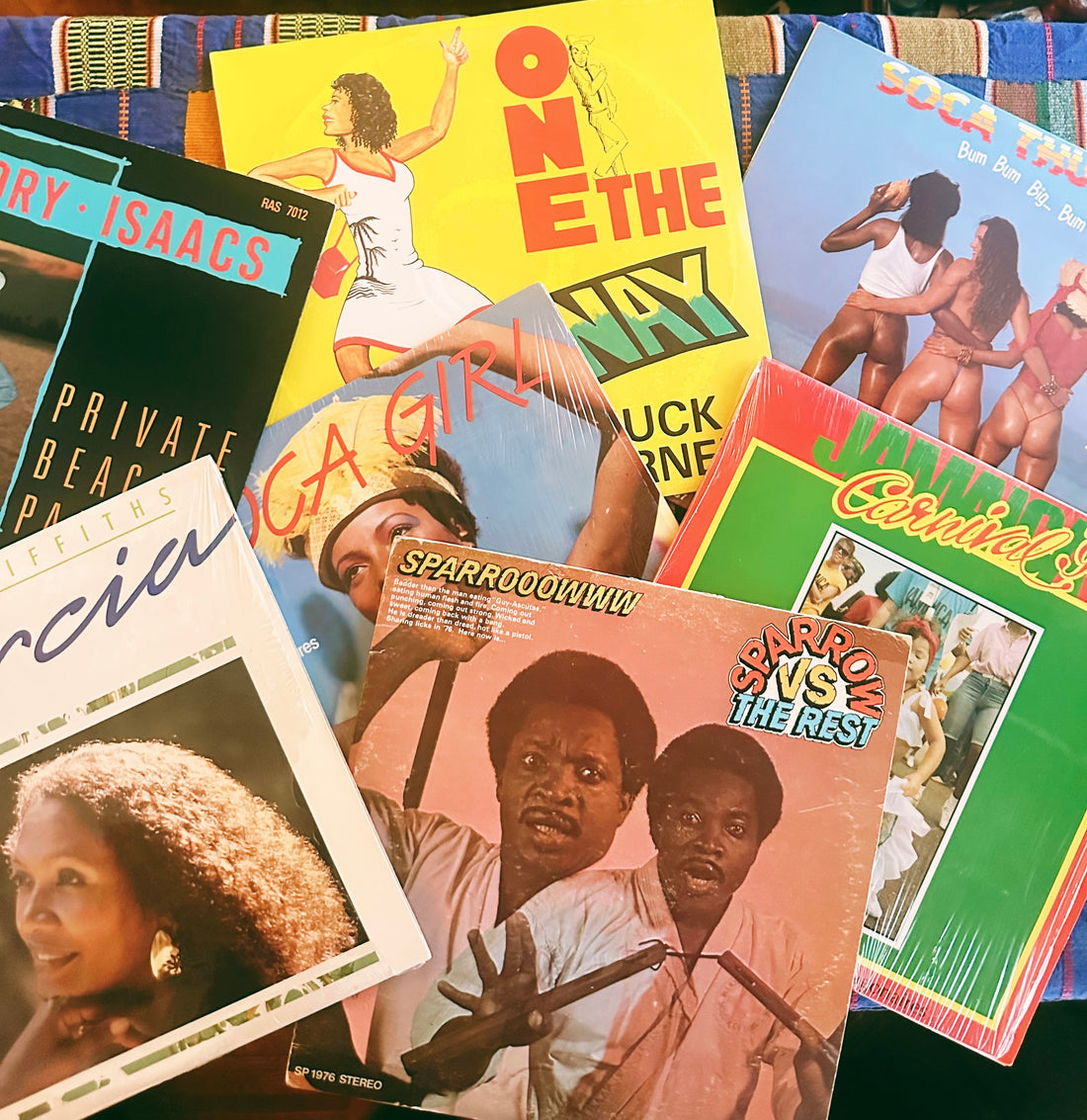 Vintage Assorted Reggae Vinyl Records