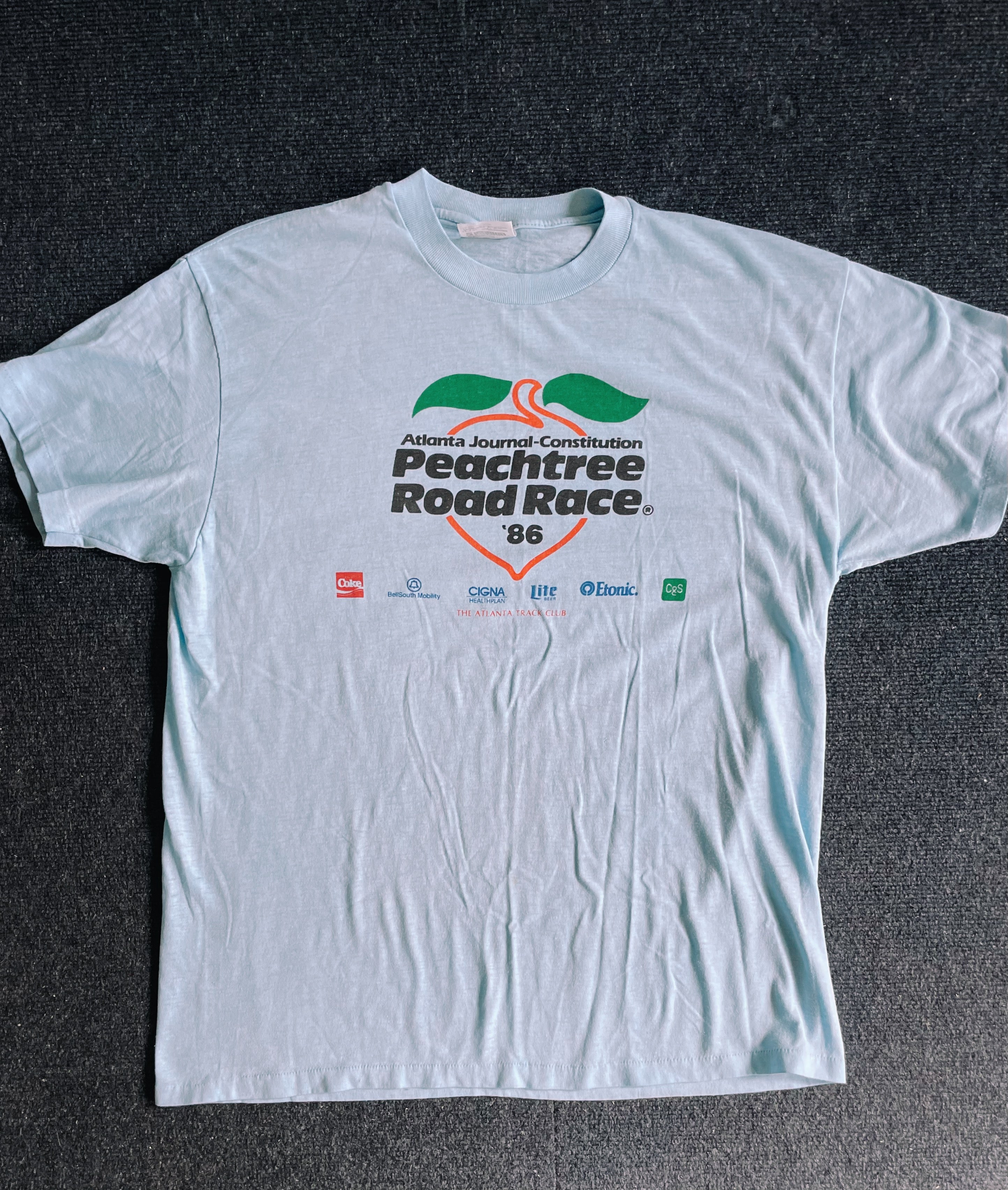 Vintage “Peachtree Road Race” T-Shirt (1986) – BLK MKT Vintage