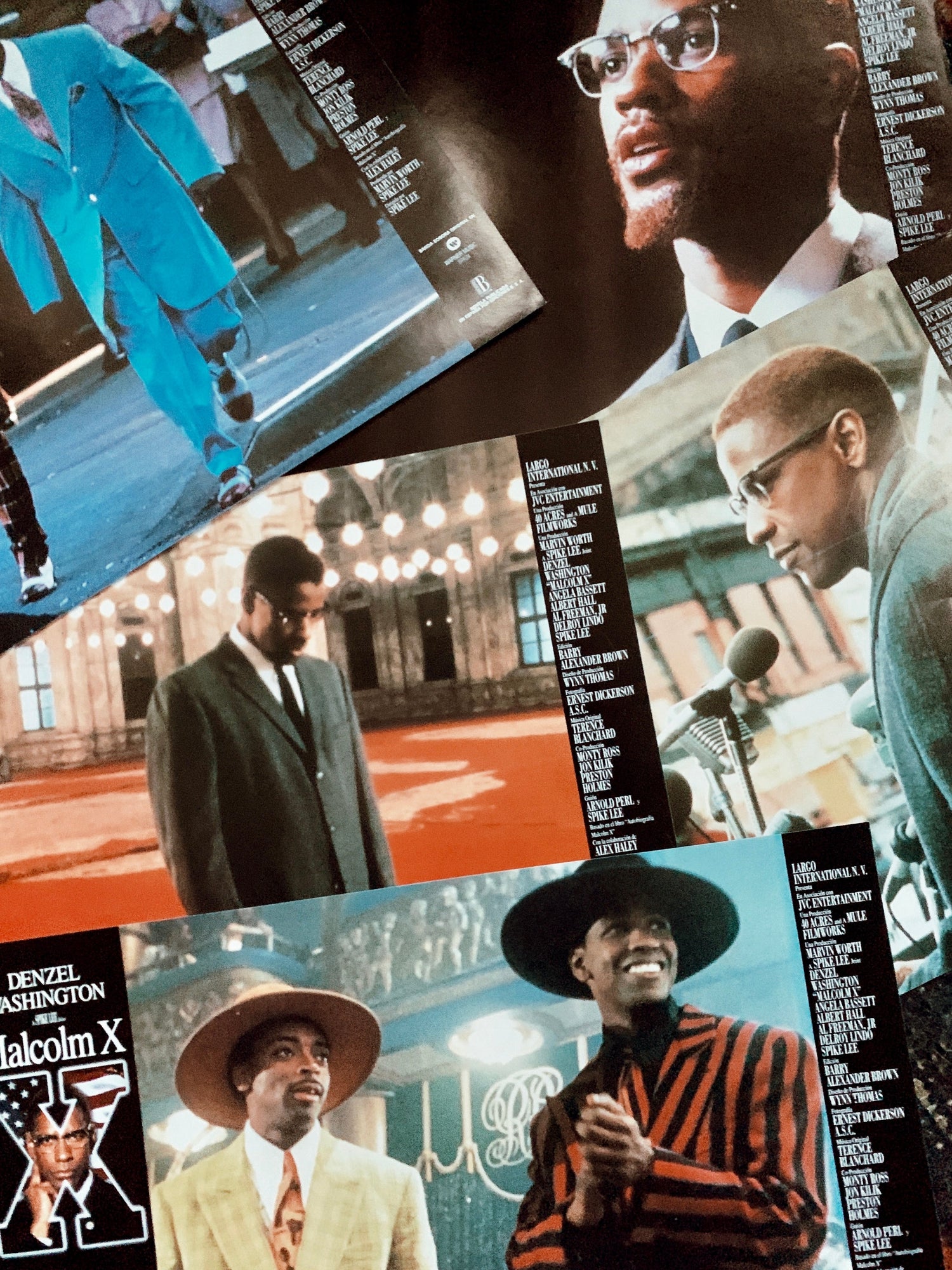 Vintage “Malcolm X” Promo Lobby Card Posters (Spanish, 1992)